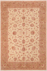 handmade Traditional Kafkaz Ivory Green Hand Knotted RECTANGLE 100% WOOL area rug 10 x 14